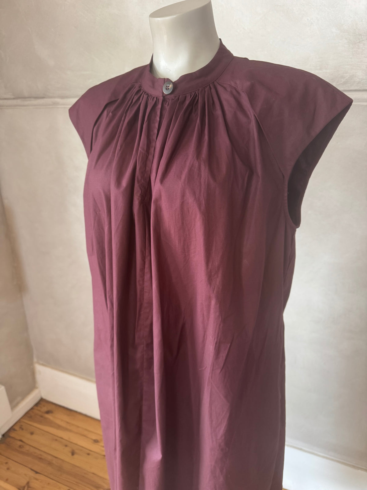 Foemina | Hunter Dress | Burgundy Poplin