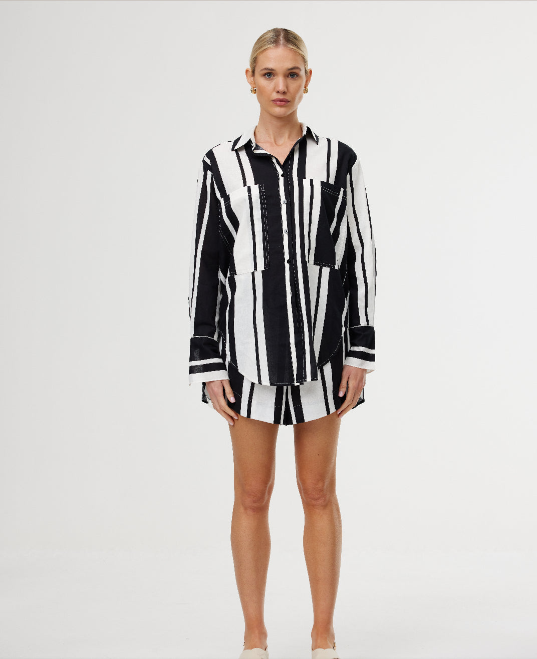 Kinney The Label Sale | Alma Shirt | Classic Chevron