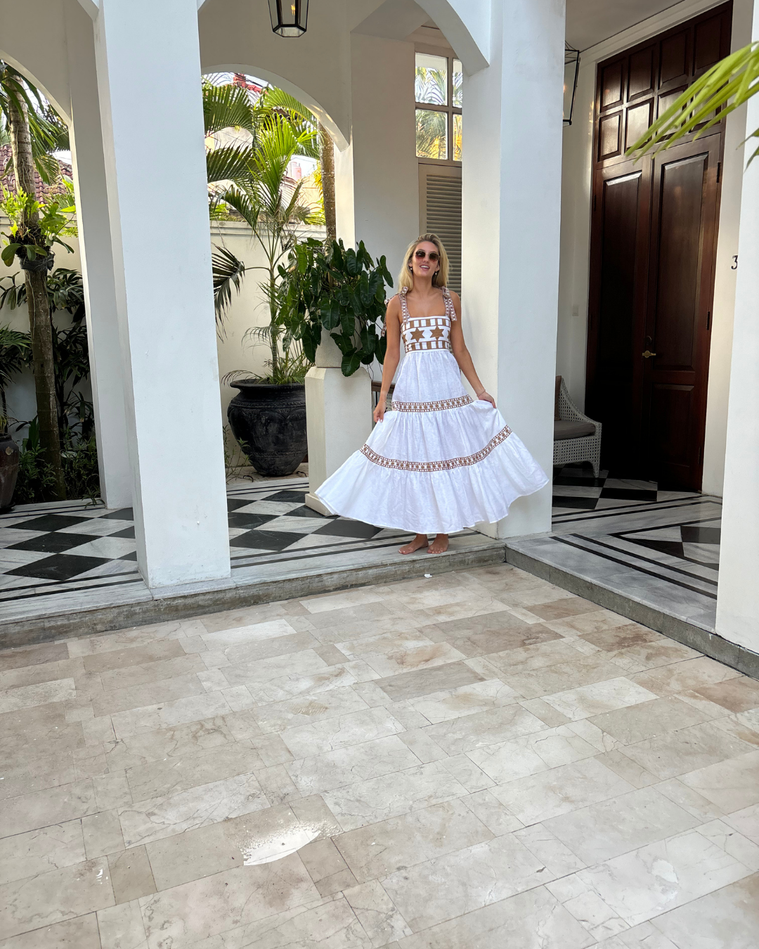 Luoni | Natasha Dress | Pecan Brown Starline