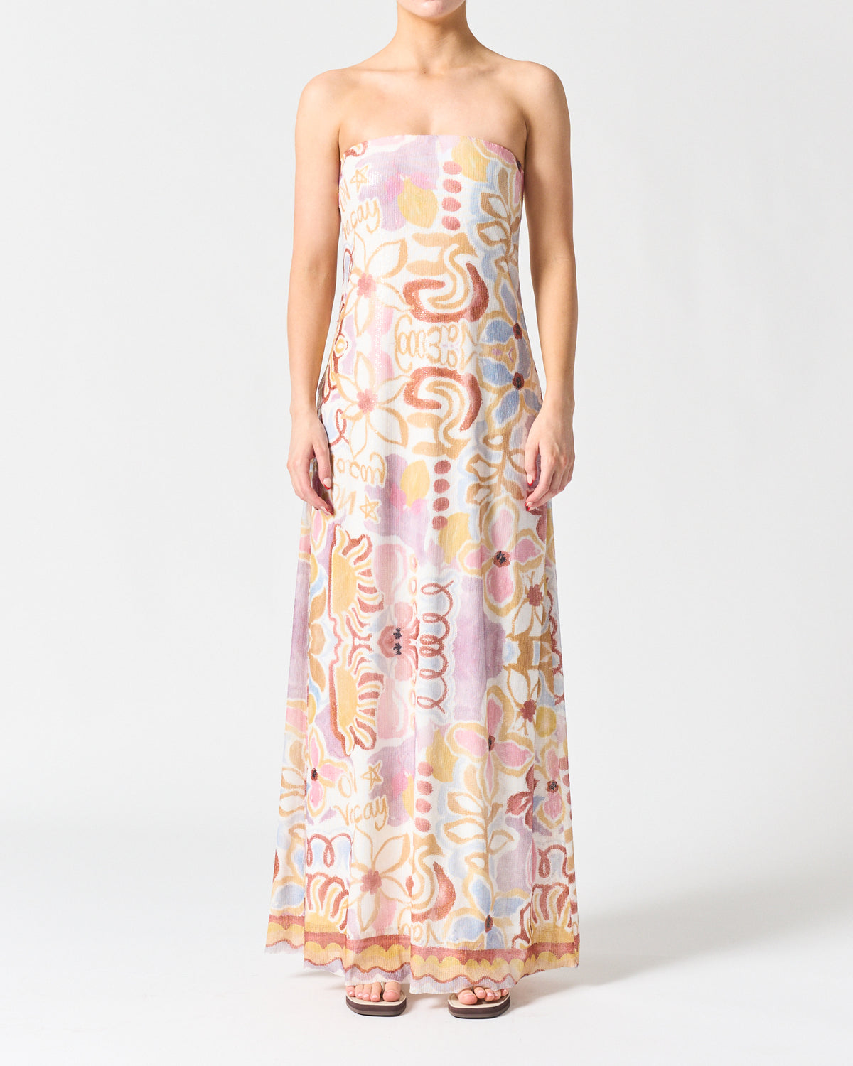 Walnut | Pacific Dress | On Vacay Sequin Blue