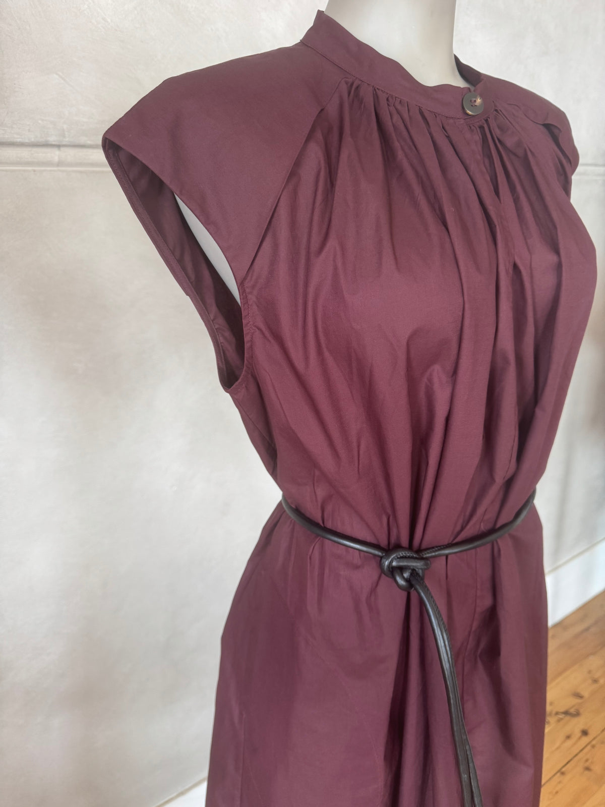 Foemina | Hunter Dress | Burgundy Poplin