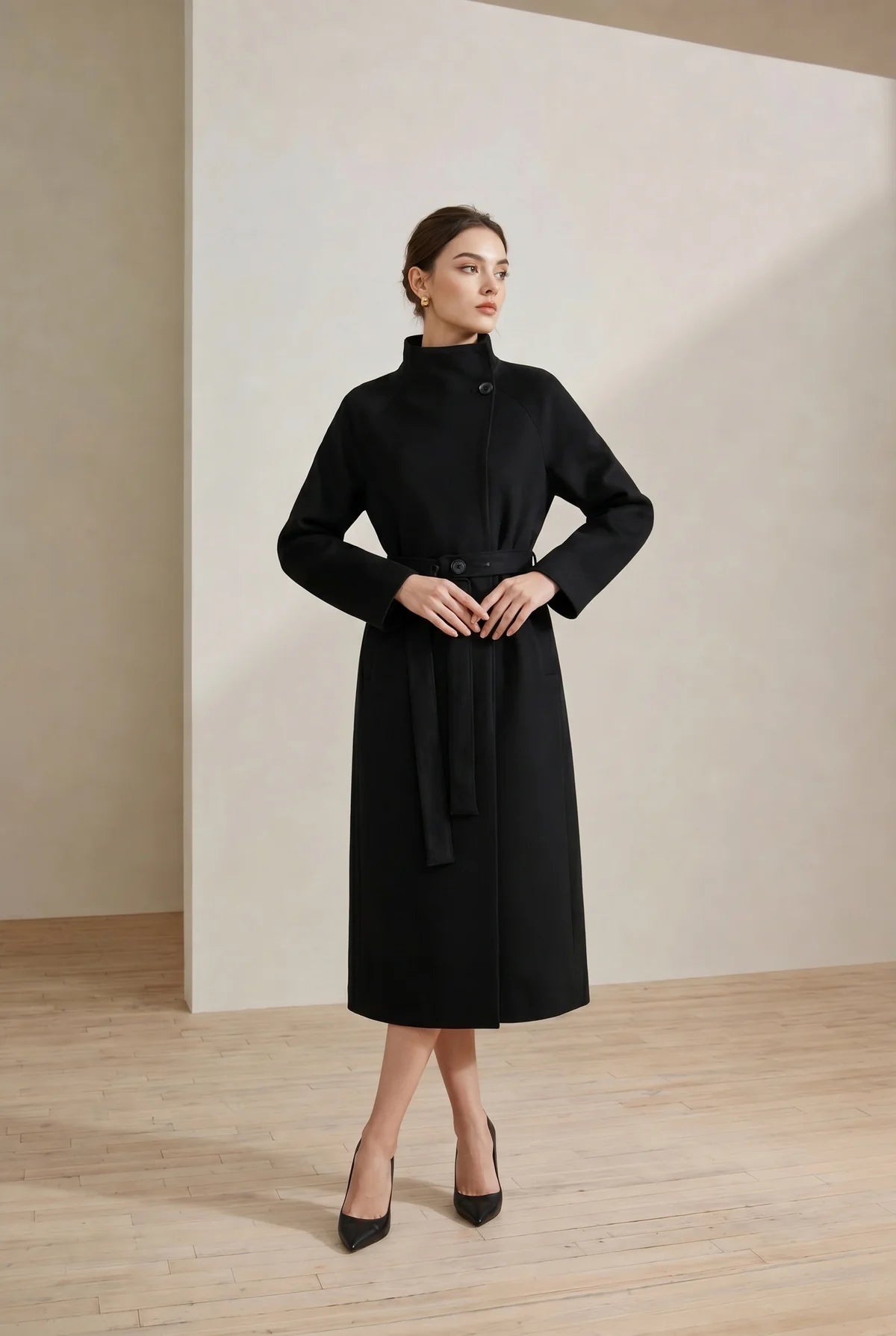GDS | Drop Shoulder Trench Coat | Black