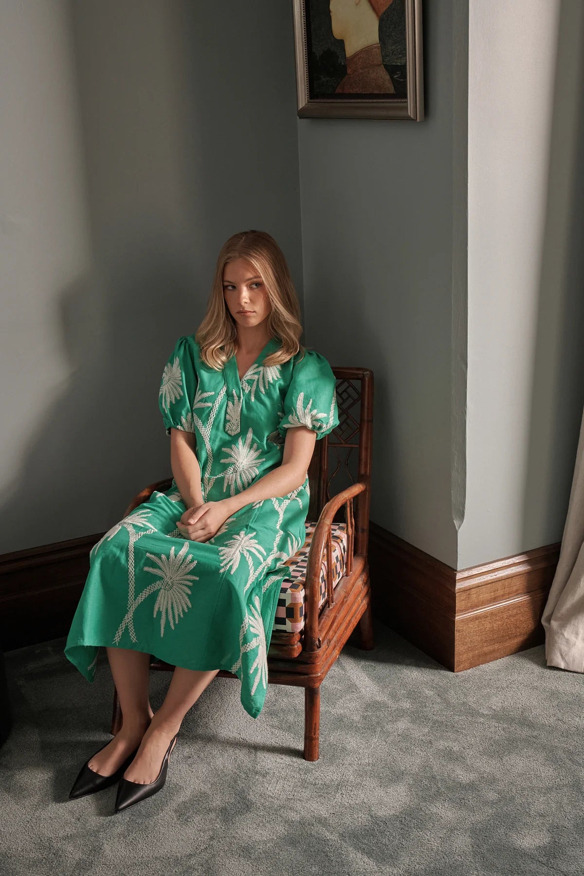 Kireina | Courtney Dress | Apple Green