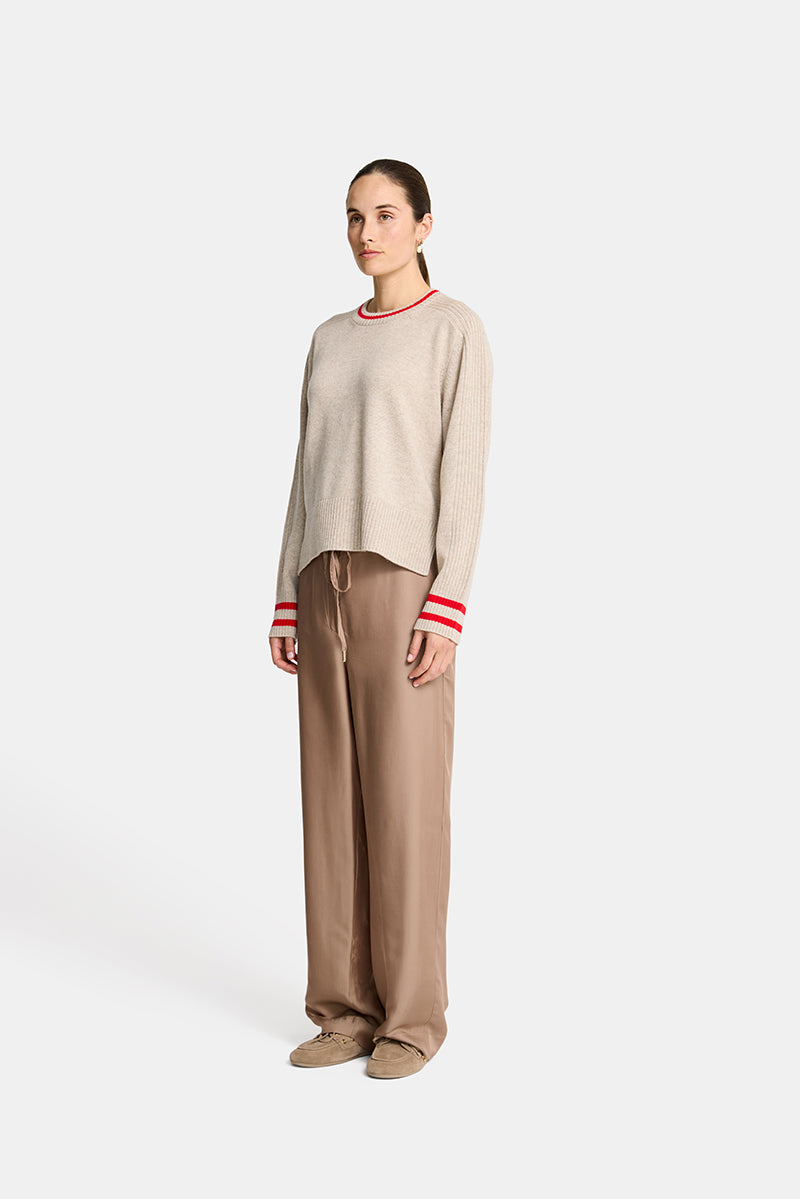 Arlington Milne | Tina Knit | Natural/Rouge