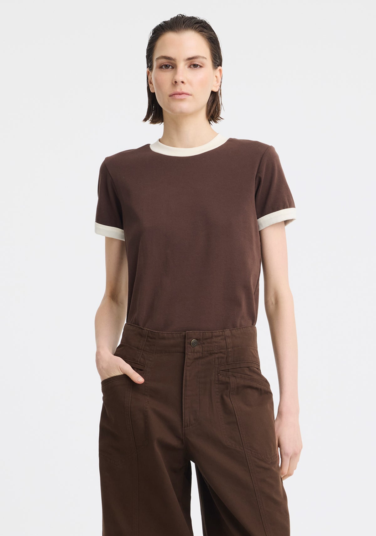 Morrison | Marco Tee | Choc/Ecru