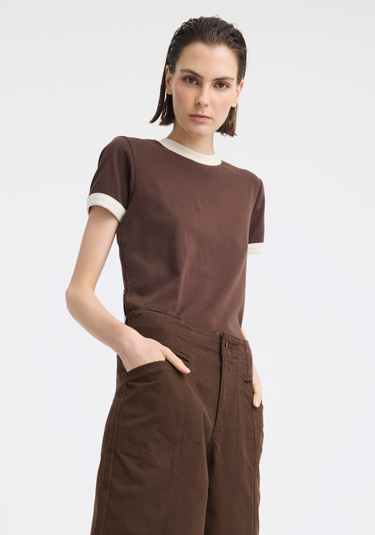 Morrison | Marco Tee | Choc/Ecru