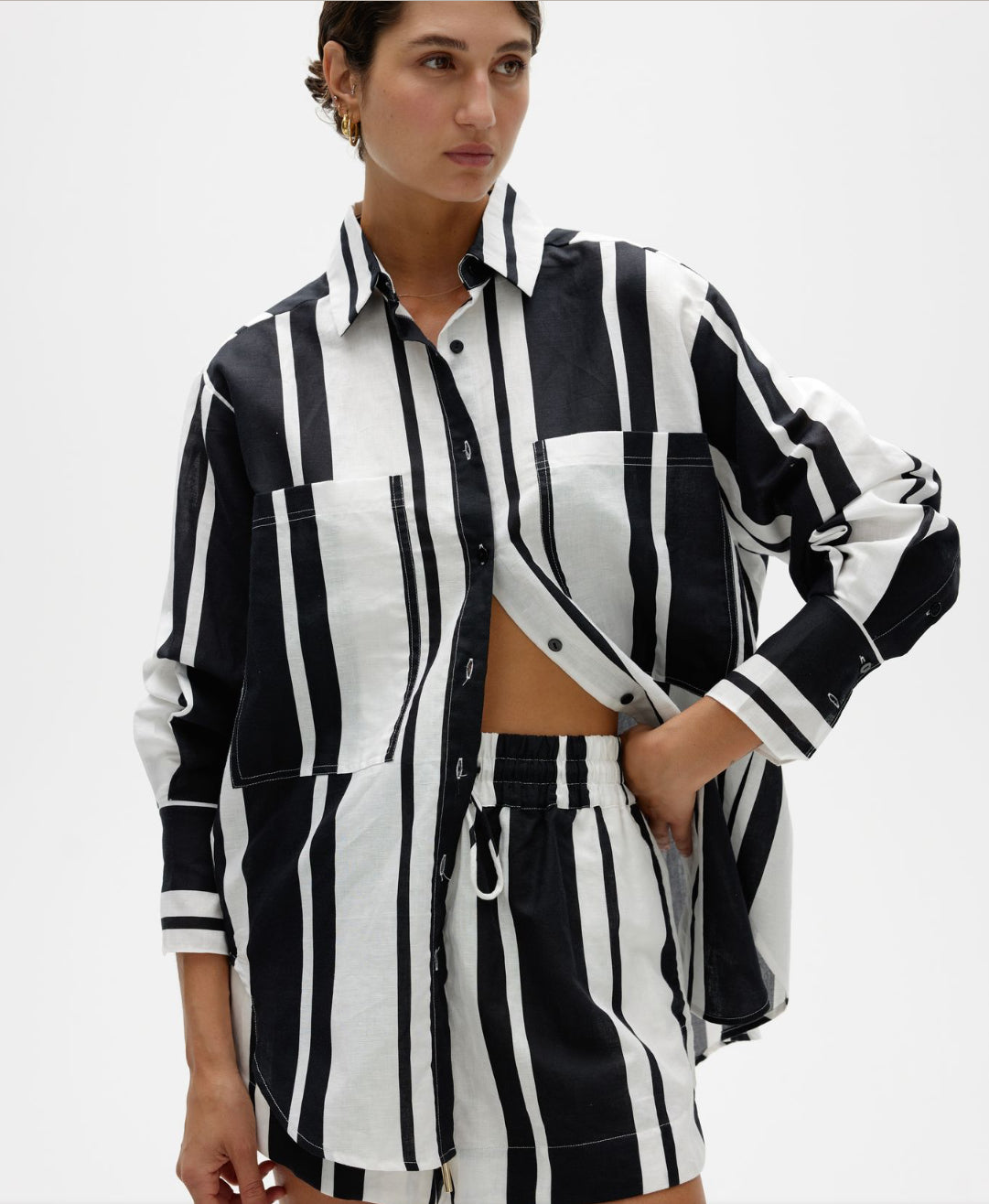 Kinney The Label | Alma Shirt | Classic Chevron