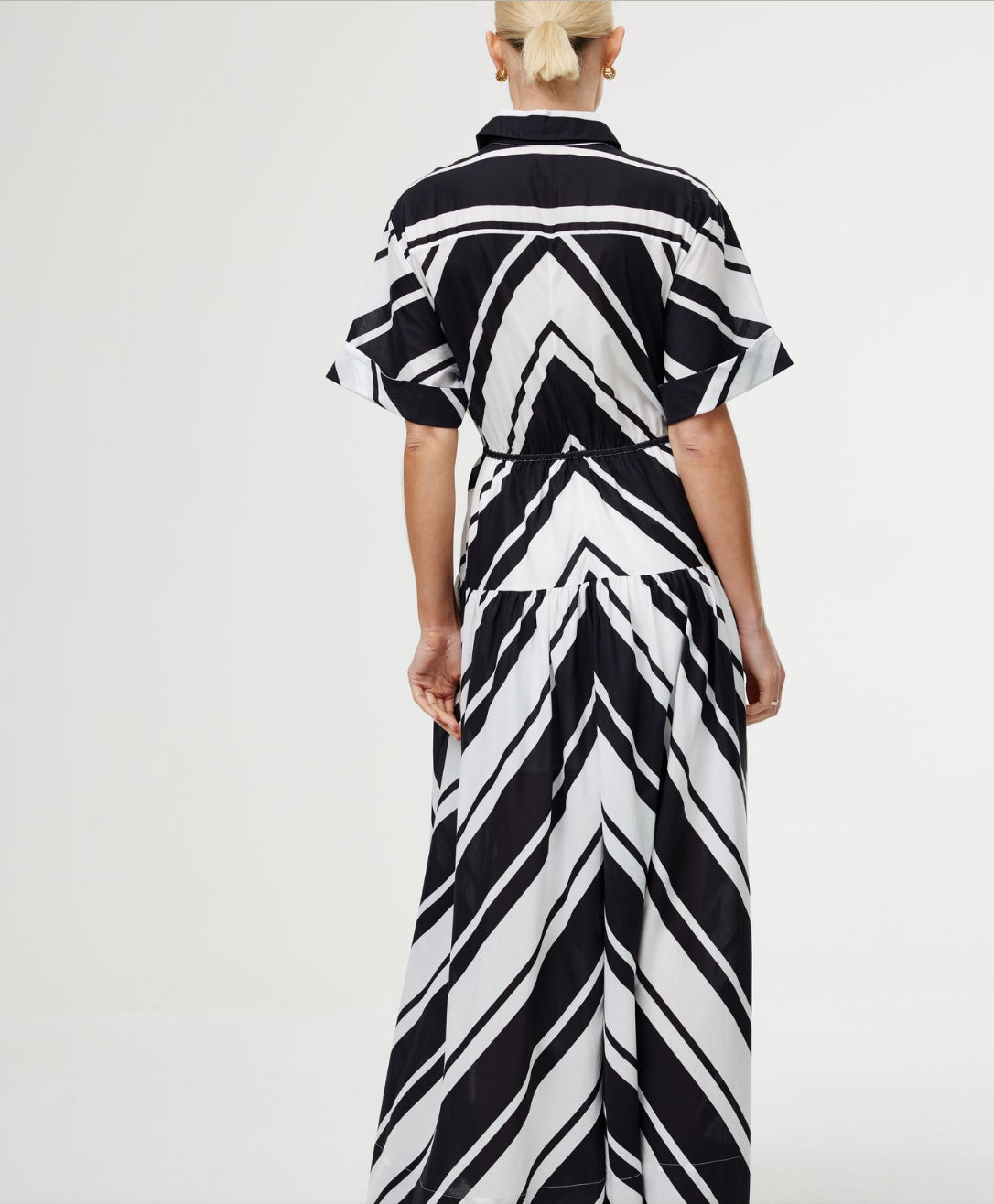 Kinney The Label | Maeve Maxi Dress | Classic Chevron