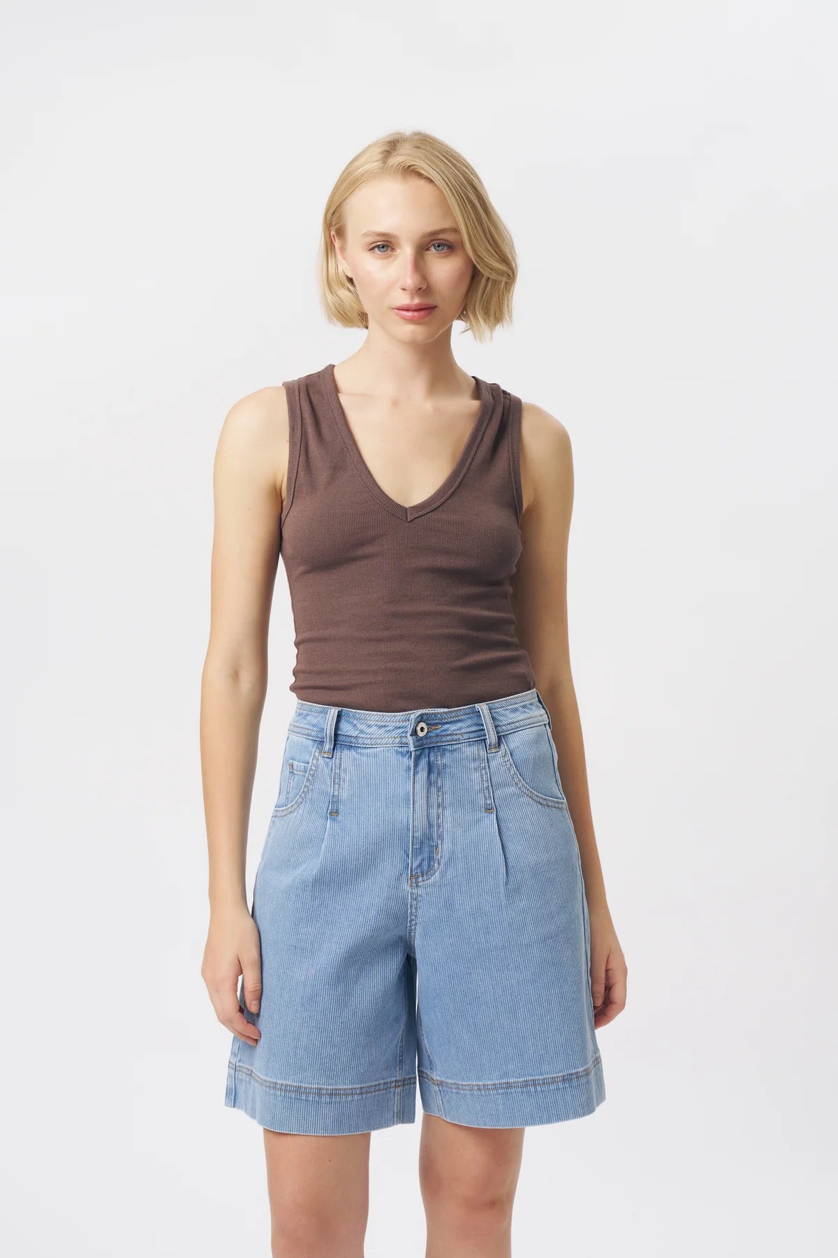 Kireina | Bijou Cord Short | Light Blue