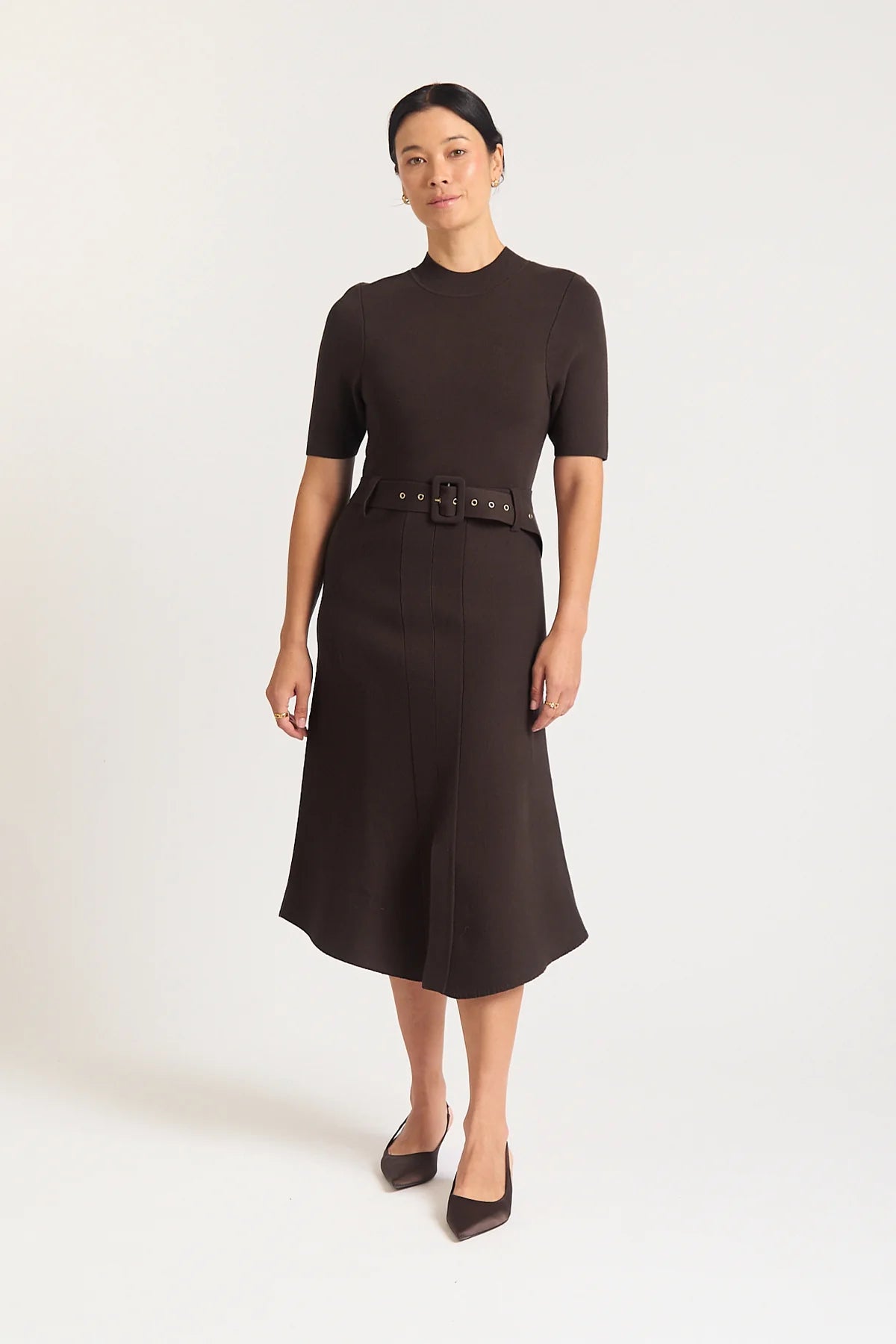 Alessandra | Parker Dress | Chocolate