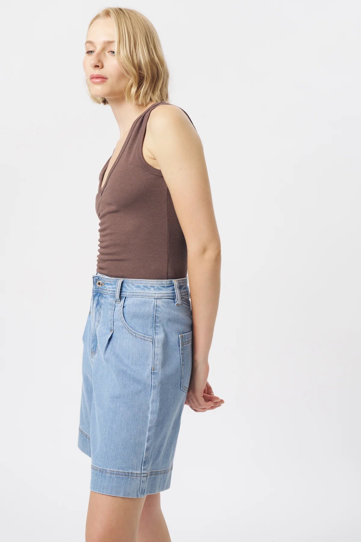 Kireina | Bijou Cord Short | Light Blue