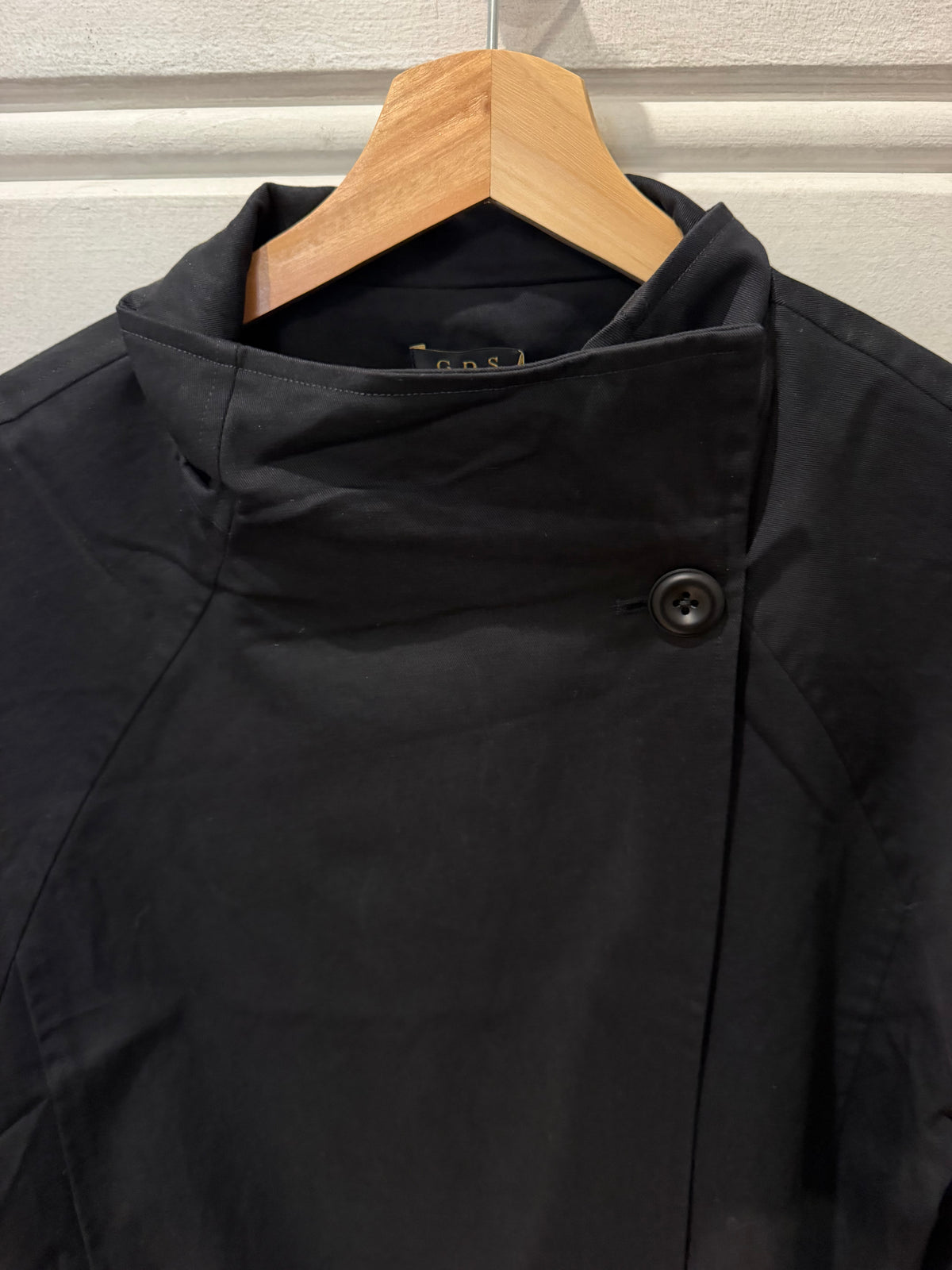 GDS | Drop Shoulder Trench Coat | Black