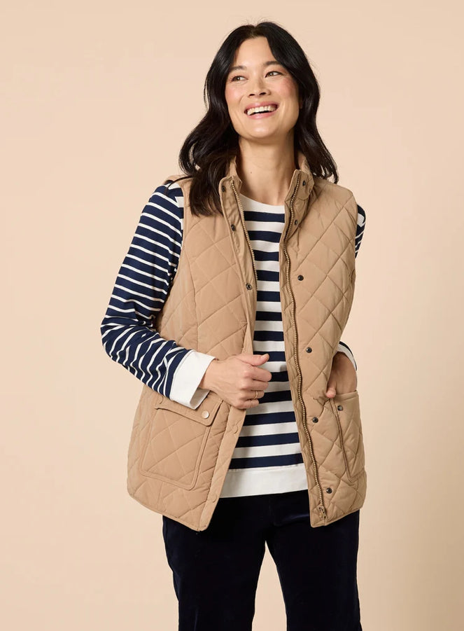 Gordon Smith | Hampton Quilted Vest | Caramel