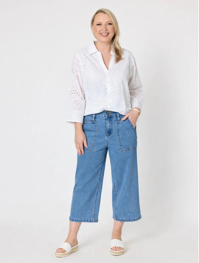 Gordon Smith | Belle Broderie Top | White