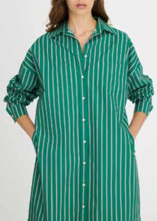 LMND | Chiara Maxi Dress | Verdant/Pink/Navy