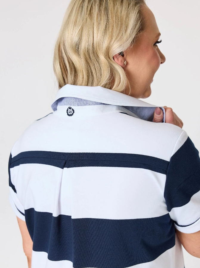 Gordon Smith | Riviera Polo Dress | Navy/White
