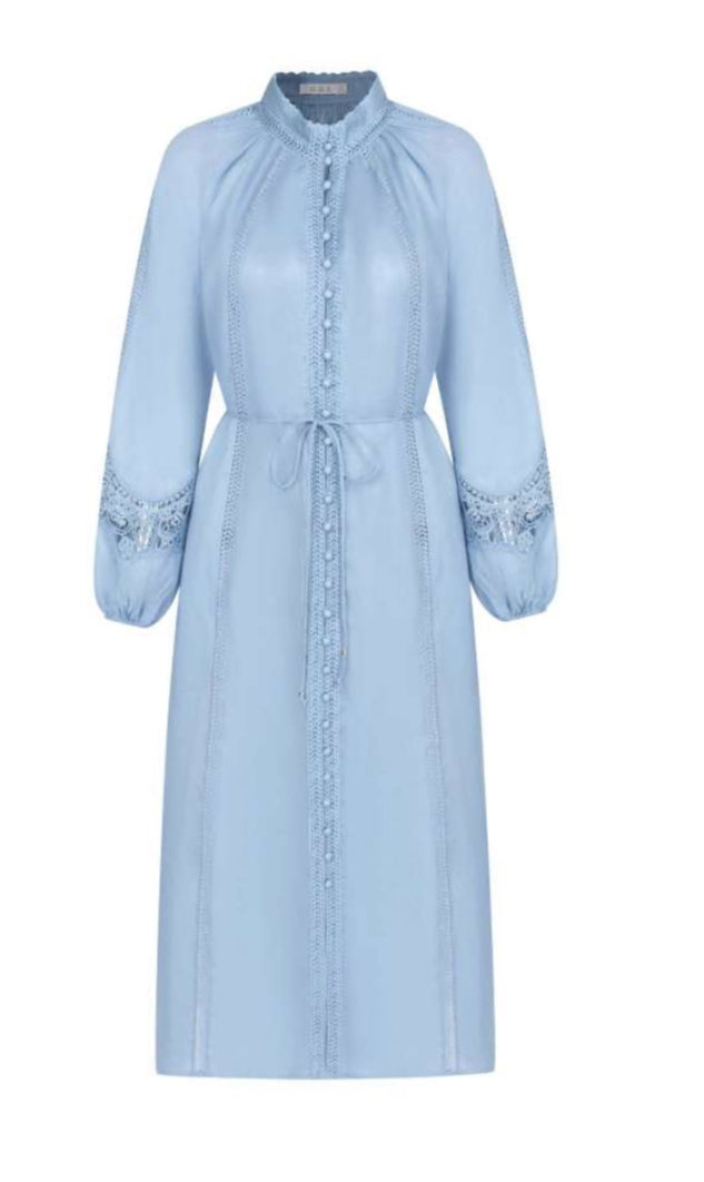 GDS | Meissen Linen Dress | Blue Haze