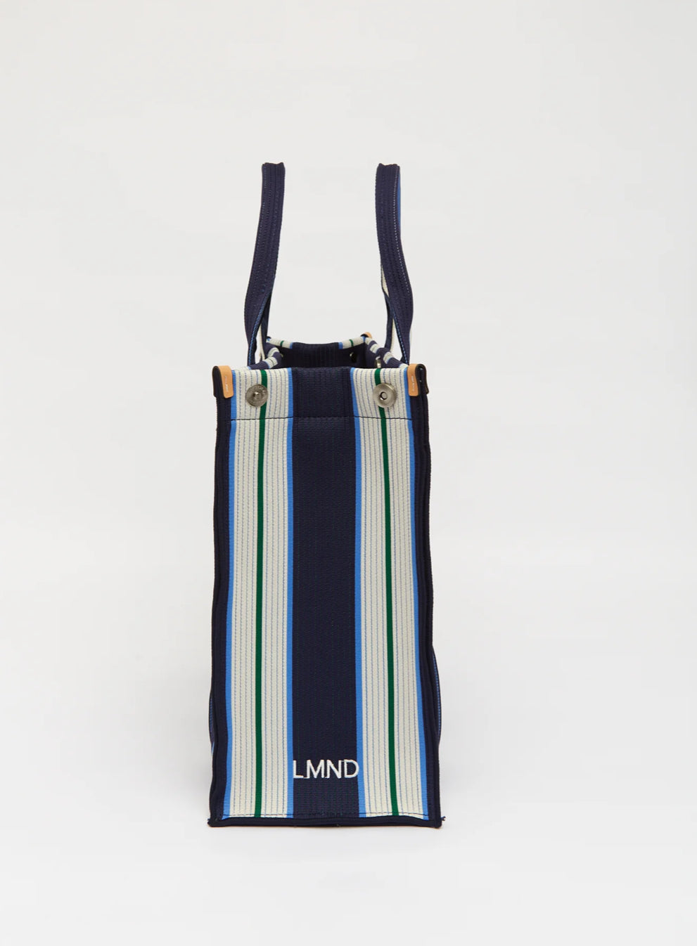LMND | Rialto Large Tote | Navy/Ink Blue/Verde Stripe
