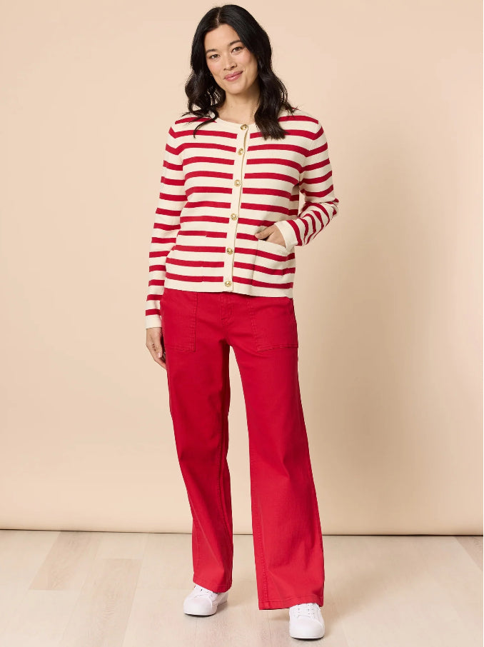 Gordon Smith | Capetown Cardigan | Red Ivory
