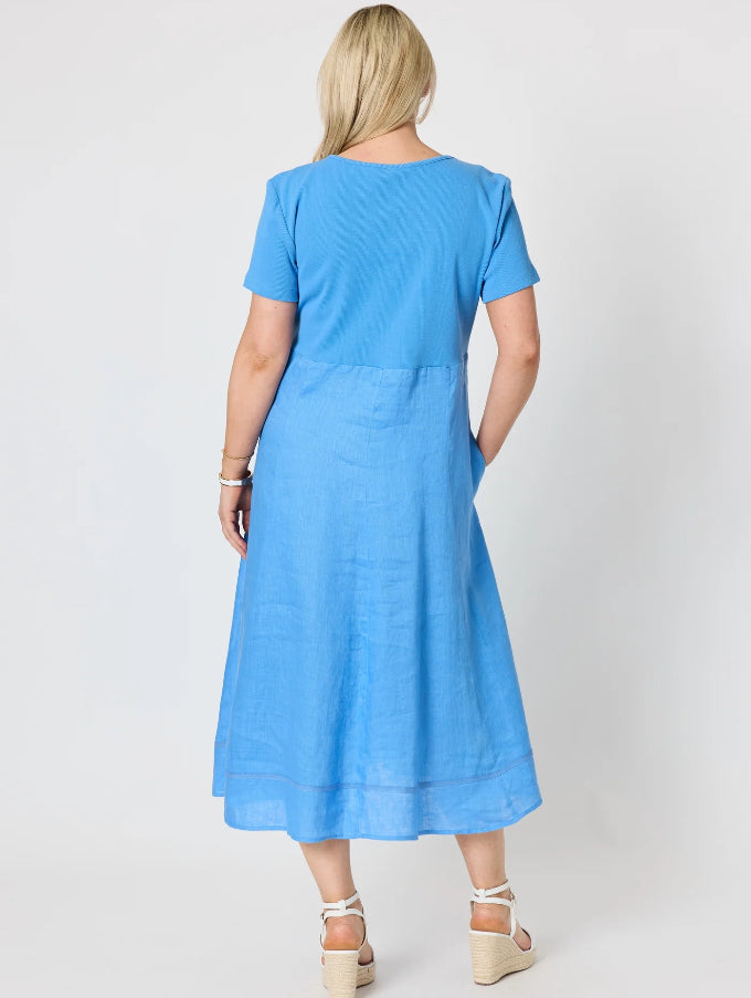 Gordon Smith | Le Marais Dress | Cornflower