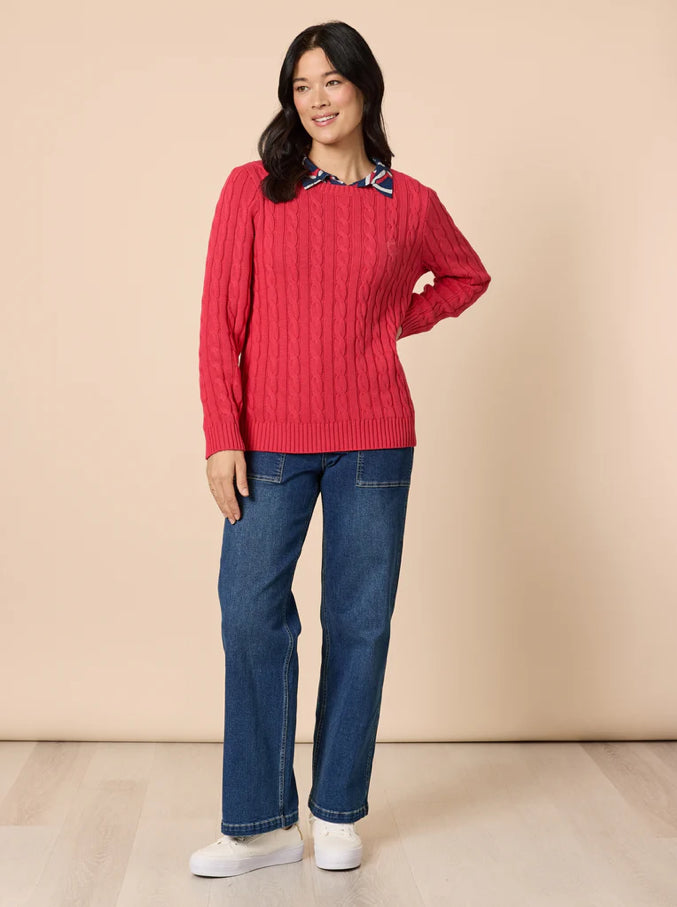 Gordon Smith | Hampton Cable Jumper | Red