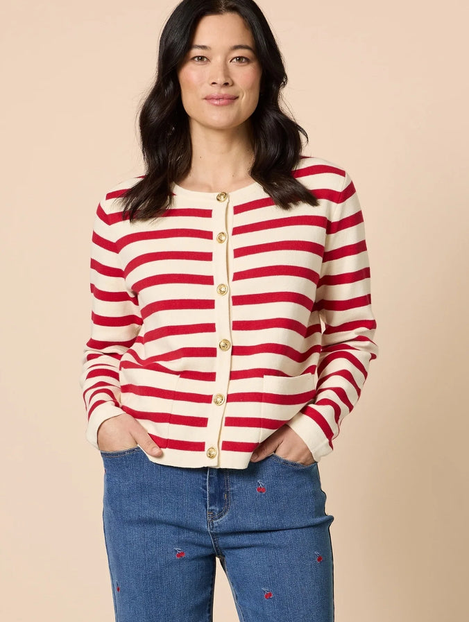 Gordon Smith | Capetown Cardigan | Red Ivory