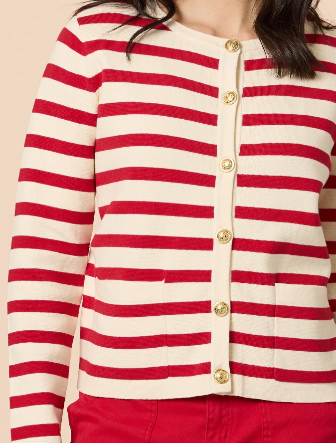 Gordon Smith | Capetown Cardigan | Red Ivory