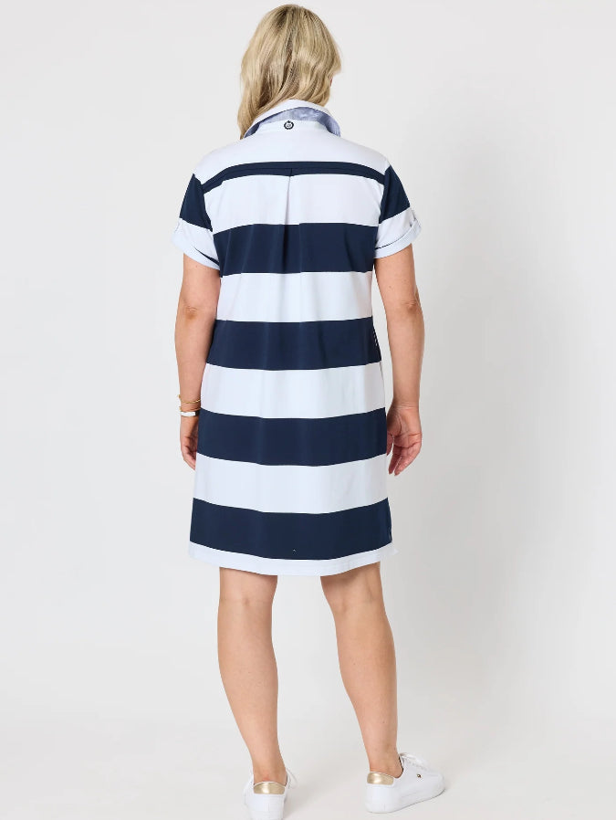 Gordon Smith | Riviera Polo Dress | Navy/White