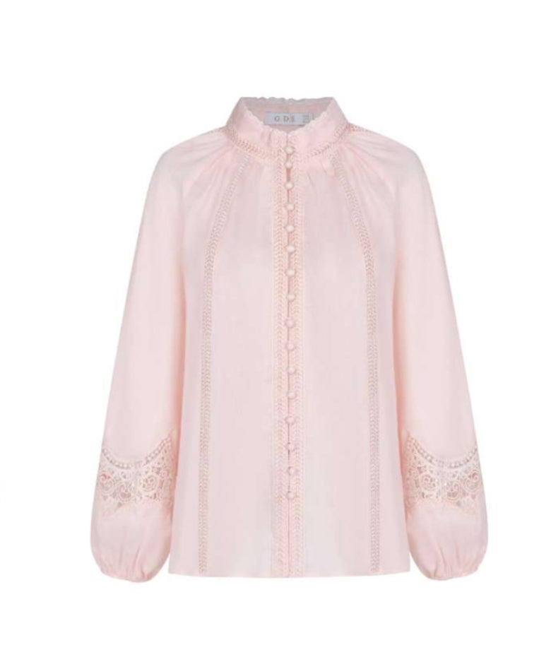 GDS | Meissen Linen Blouse | Pink