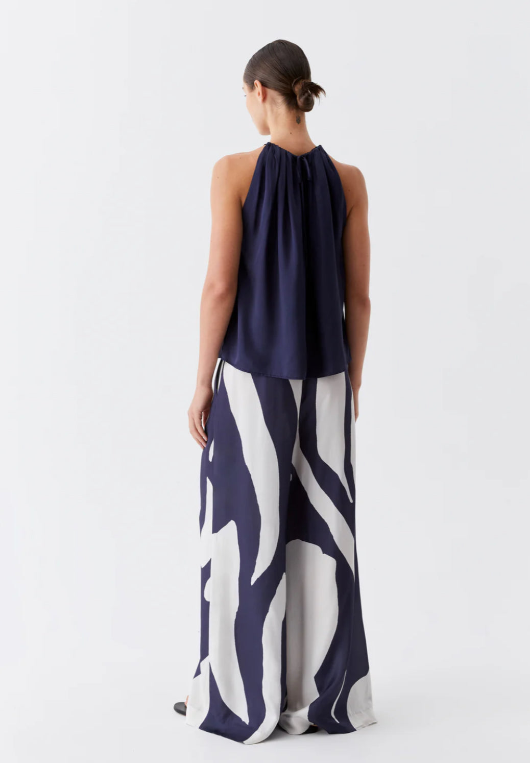 Morrison | Fredrika Pant | Print Navy/White