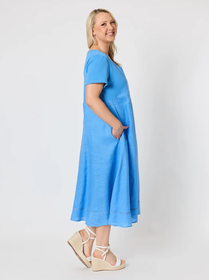 Gordon Smith | Le Marais Dress | Cornflower