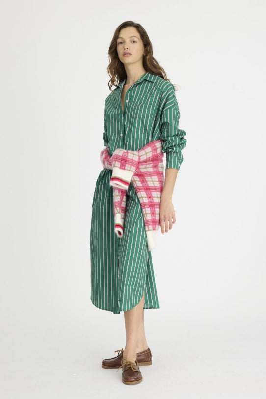 LMND | Chiara Maxi Dress | Verdant/Pink/Navy