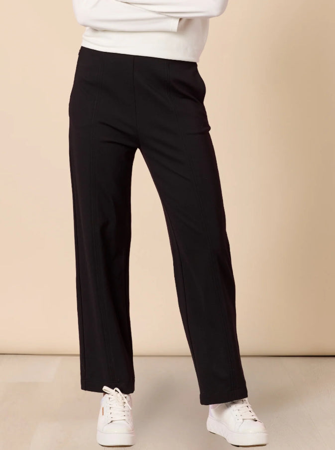 Hammock & Vine | Pippa Straight Leg Ponte Pant | Black
