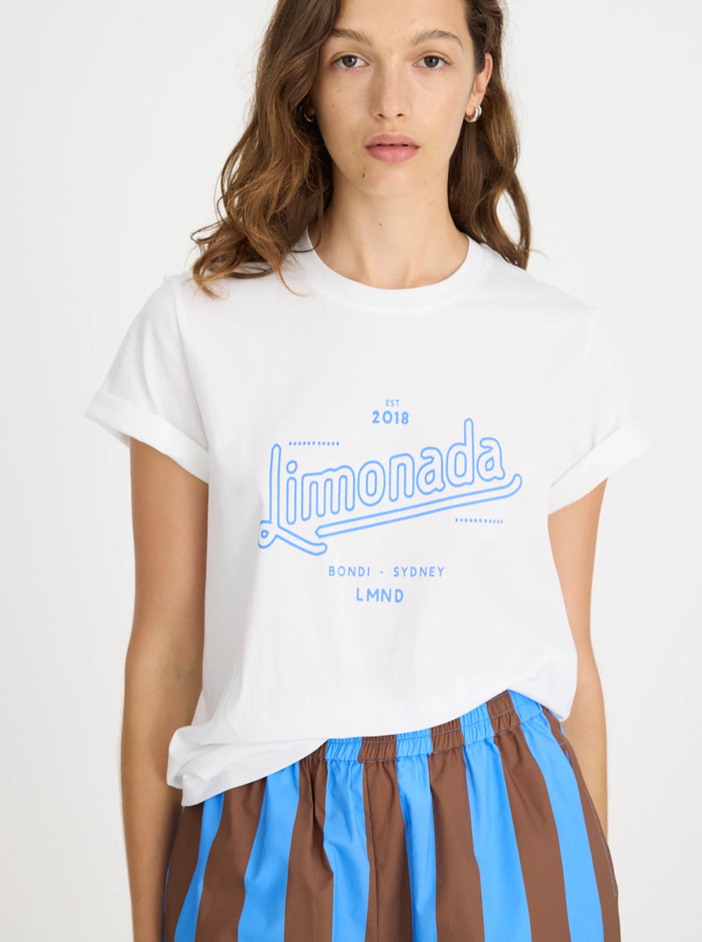 LMND | Limonada T-Shirt | White/Ink Blue