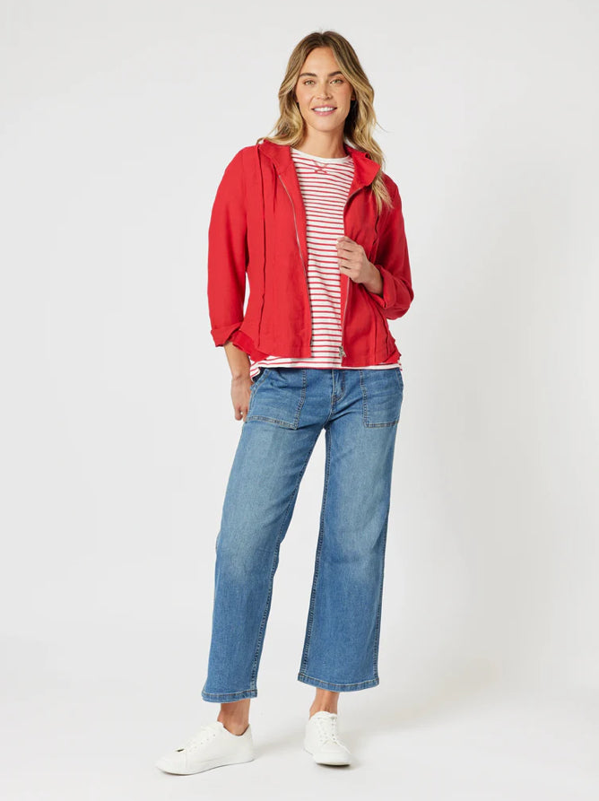 Gordon Smith | Hudson High Rise Wide Leg Jean | Denim