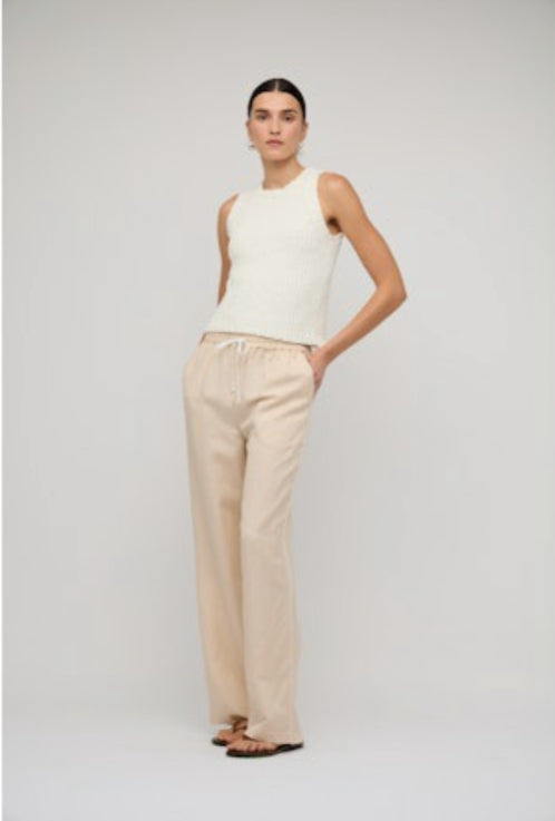 Staple The Label | Mirage Relaxed Pants | Oat/White