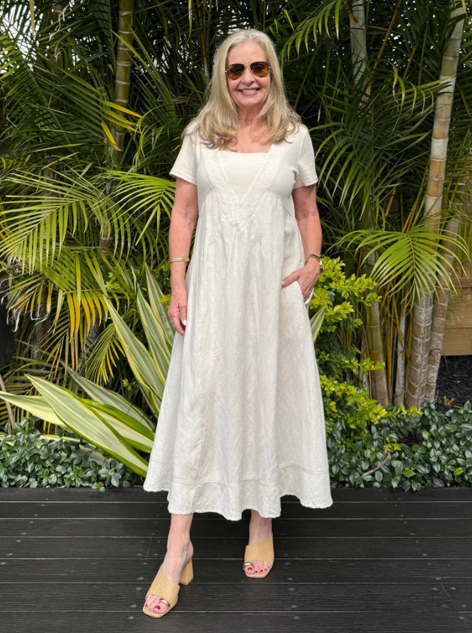 Gordon Smith | Lino Le Marais Dress | Natural