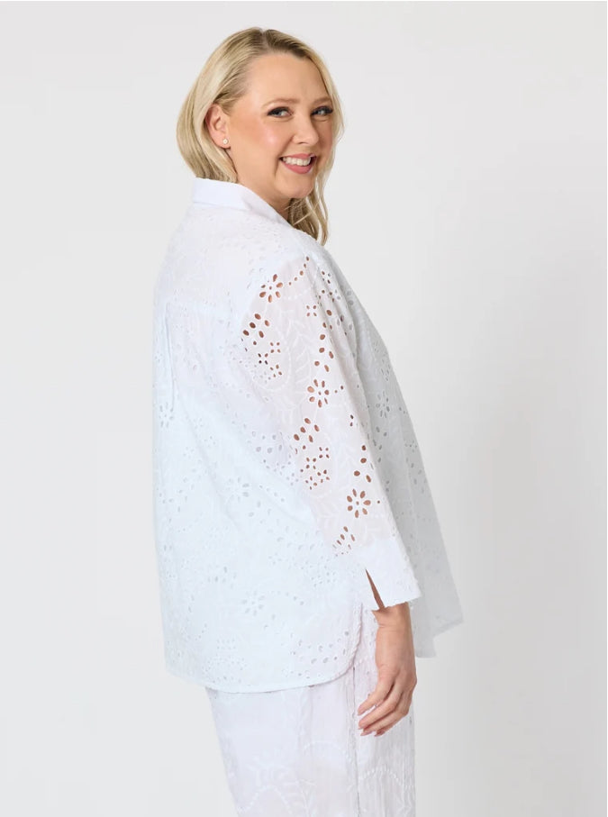 Gordon Smith | Belle Broderie Top | White