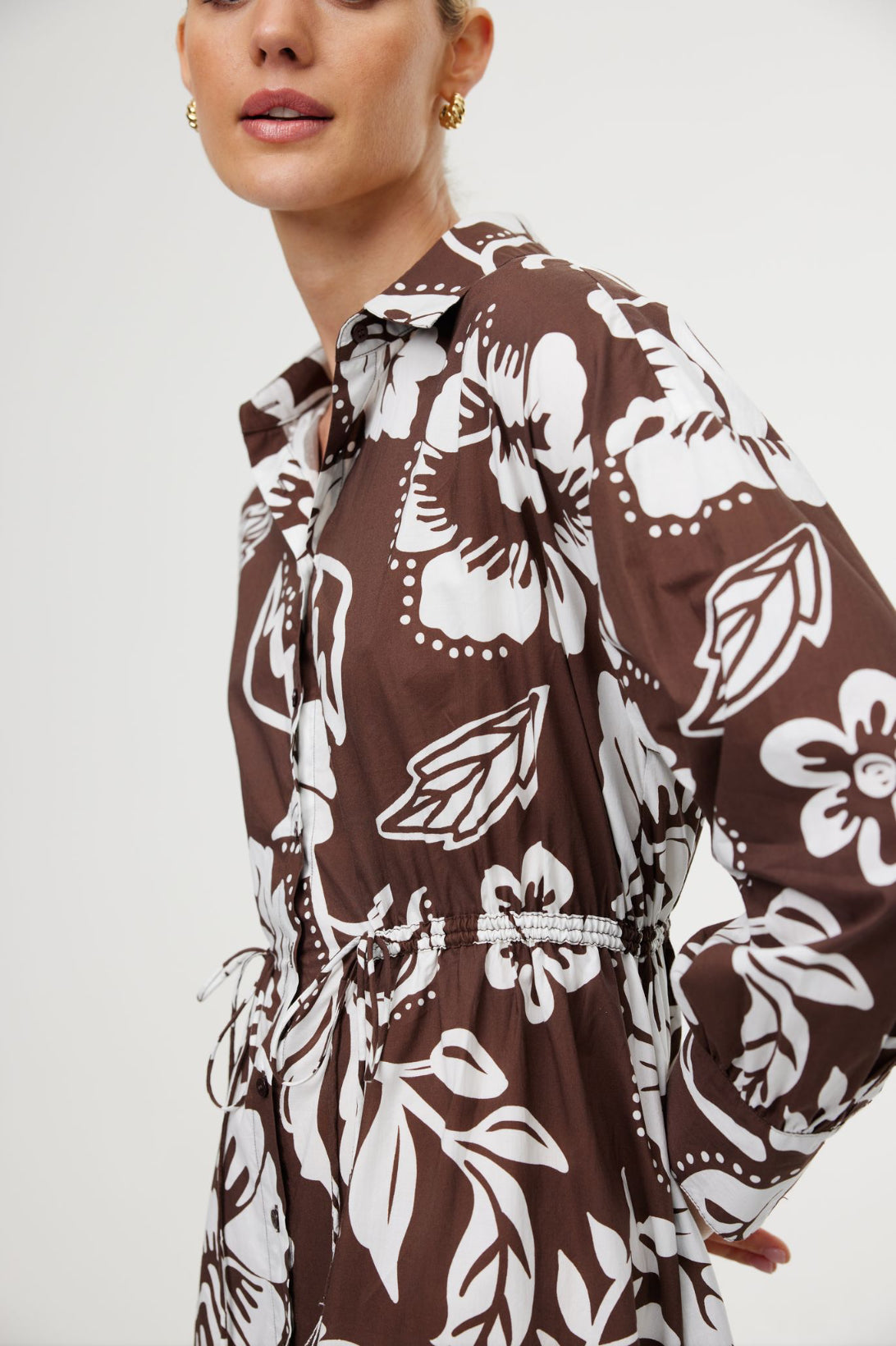 Kinney The Label | Isla Shirt Dress | Botany