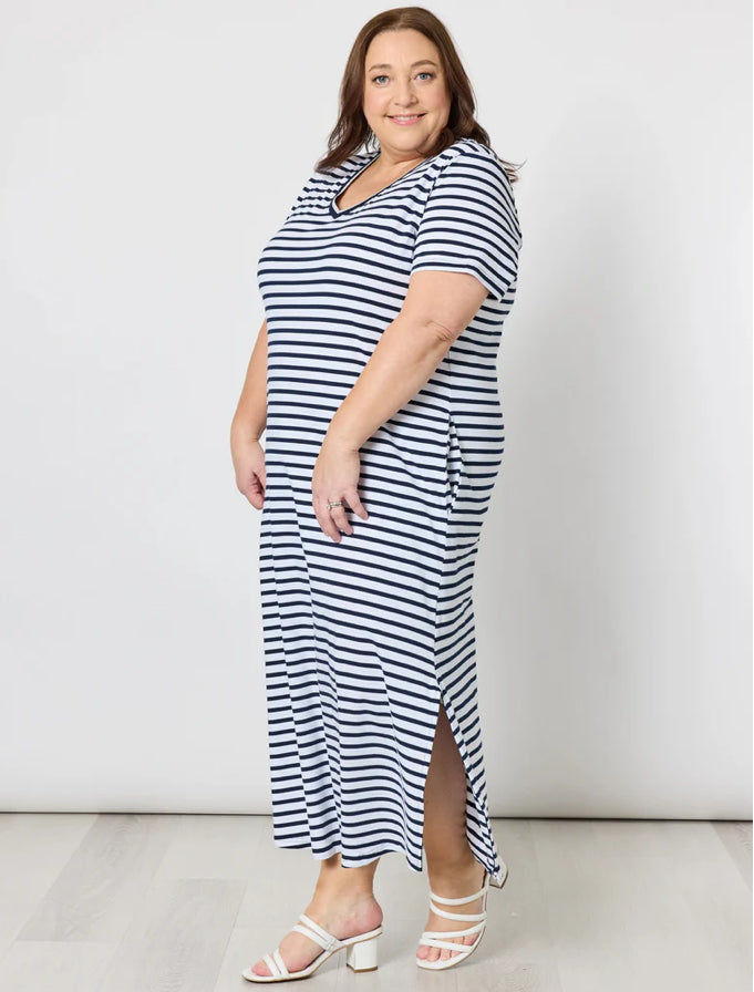 Gordon Smith | Gemma Stripe Dress | Navy/White