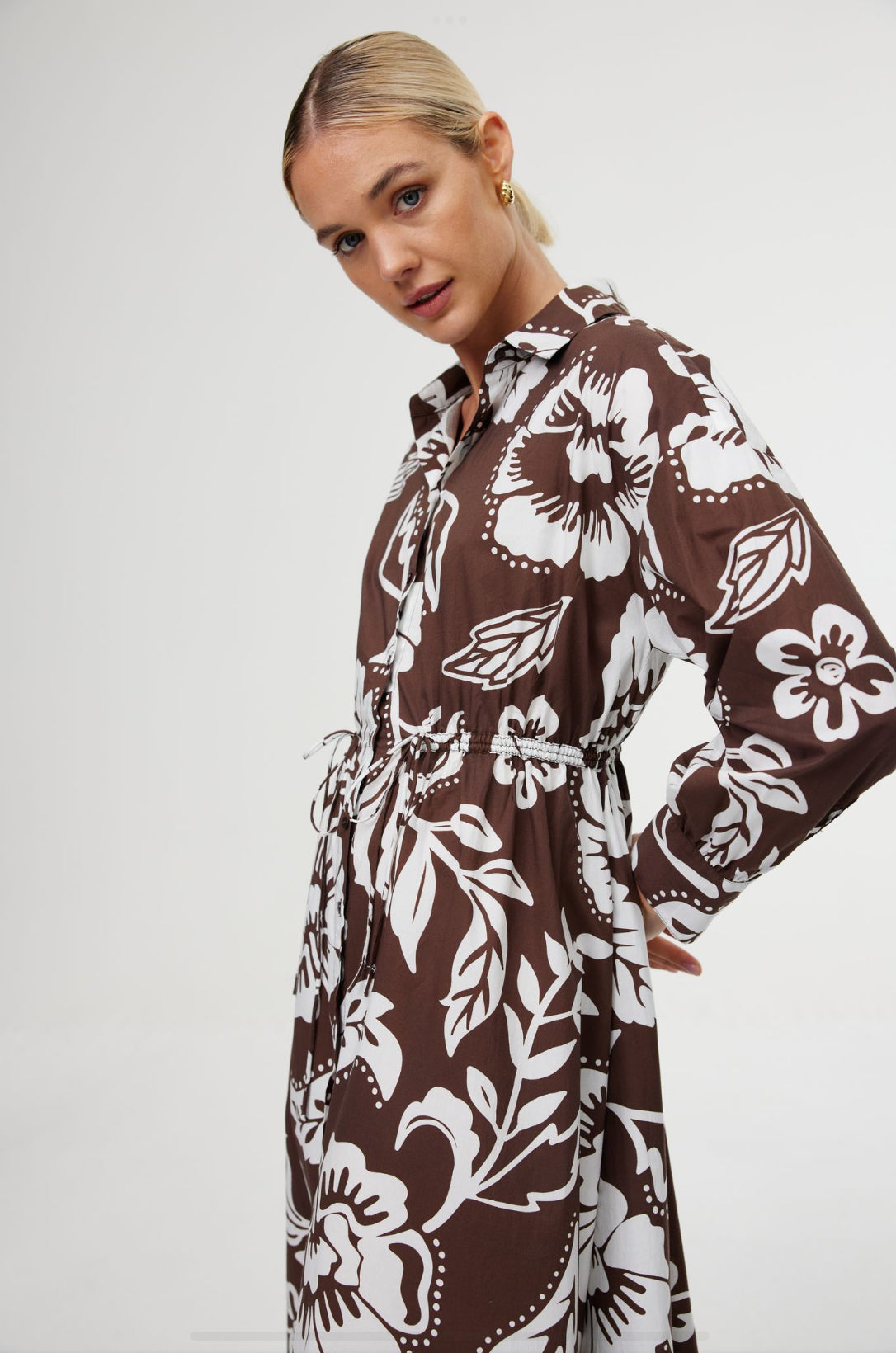 Kinney The Label | Isla Shirt Dress | Botany