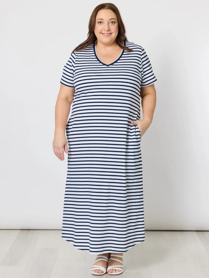 Gordon Smith | Gemma Stripe Dress | Navy/White
