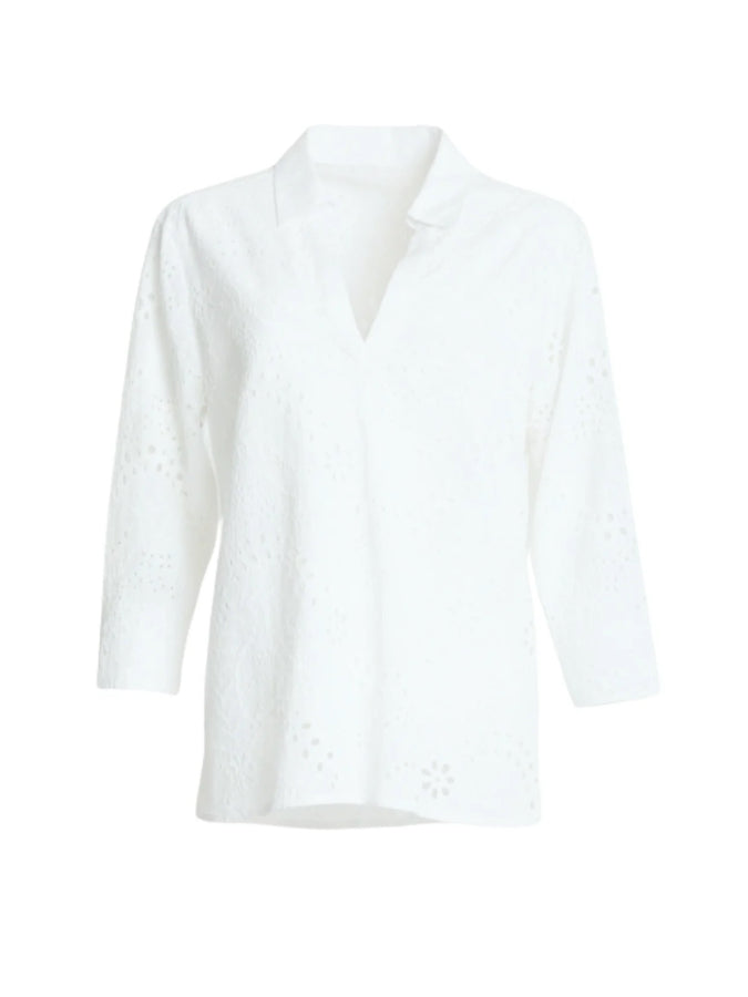 Gordon Smith | Belle Broderie Top | White