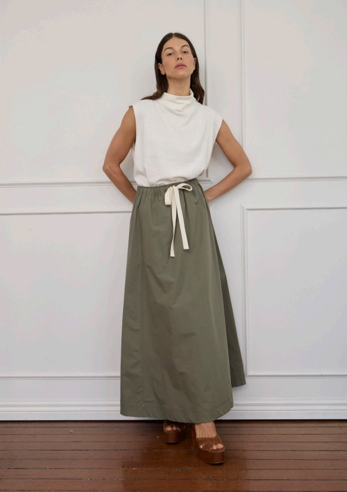 Arlington Milne | JL Maxi Skirt | Moss