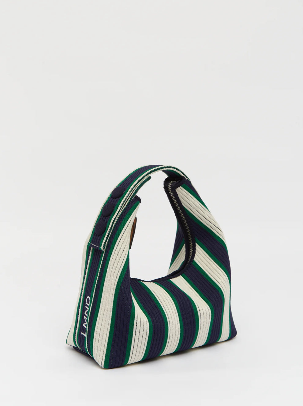 LMND | Lilo Stripes Mini Bag | Navy/Verde Stripe