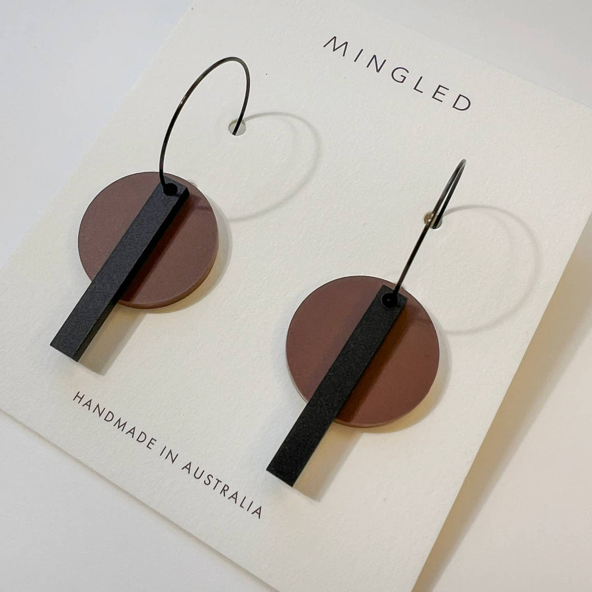 Mingled | Bar Hoop | Nutmeg