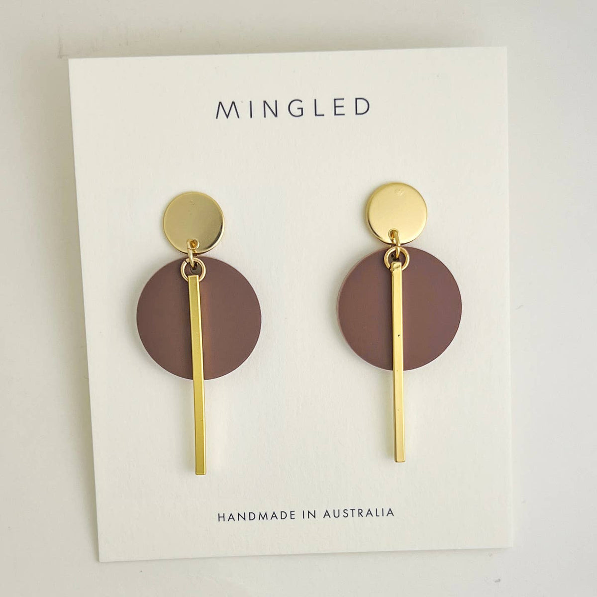 Mingled | Kyra Dangle Earrings | Nutmeg And Gold