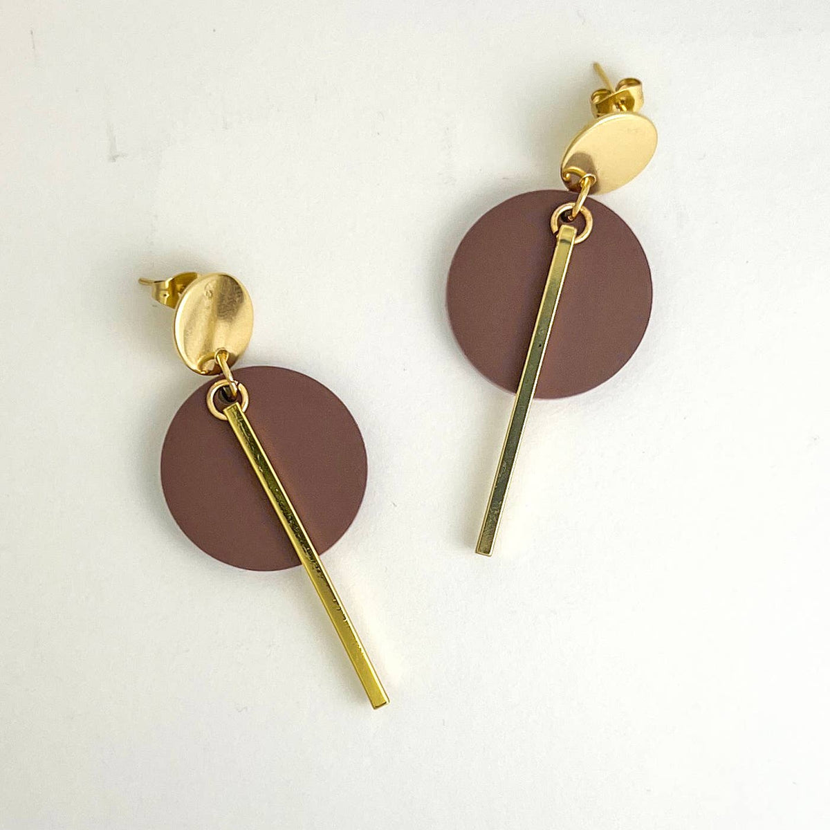 Mingled | Kyra Dangle Earrings | Nutmeg And Gold