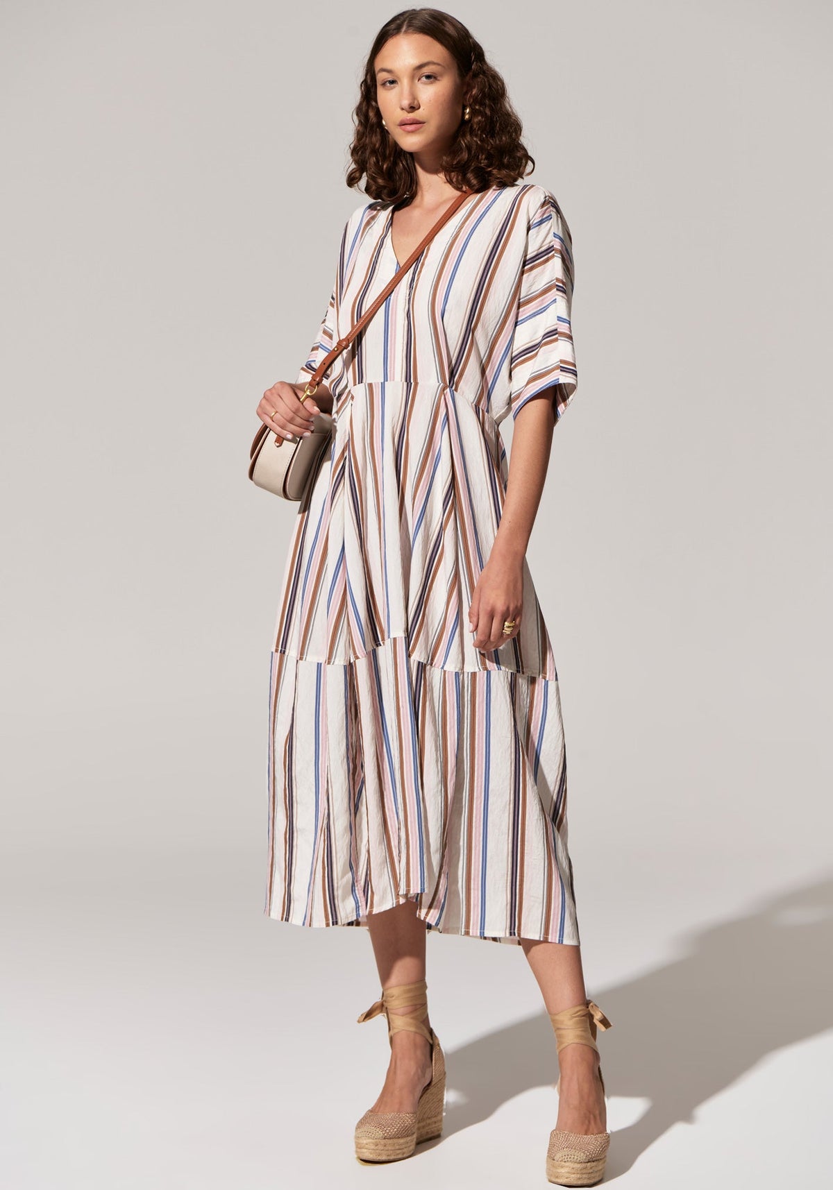 POL Clothing | Jet Day Dress | Jet Multistripe