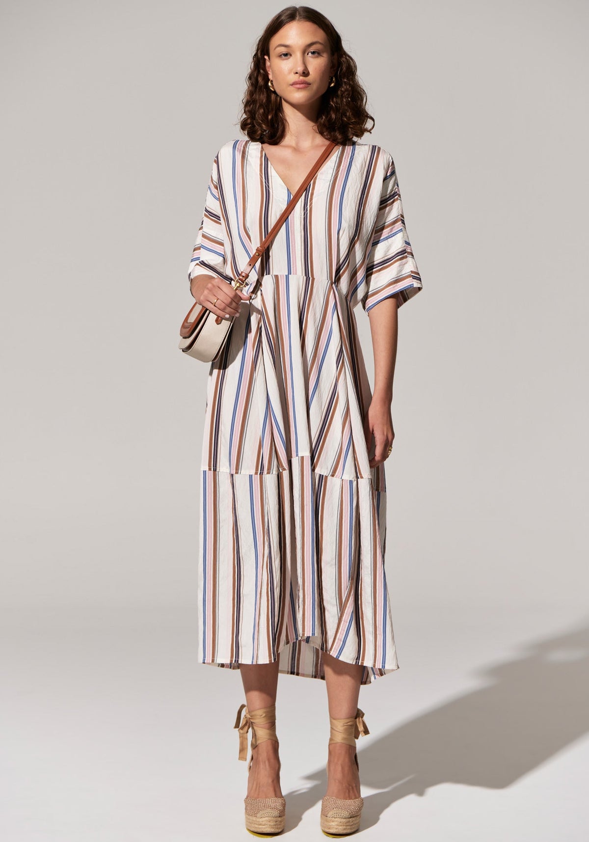 POL Clothing | Jet Day Dress | Jet Multistripe